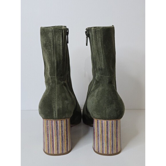 Charlotte Stone Olive Ankle Boots - Picture 2 of 13